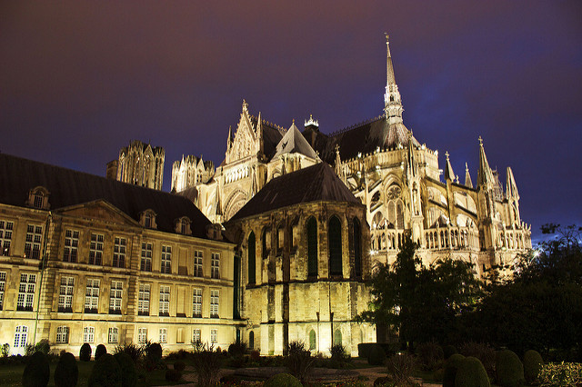 Beautiful Reims lies on the route