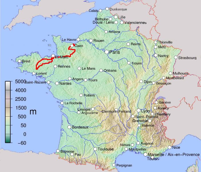 Normandy and Brittany combined | Green Jersey French Cycling Tours ...